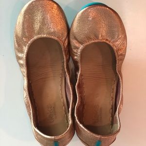 Rose gold glam Tieks, size 10 - like new